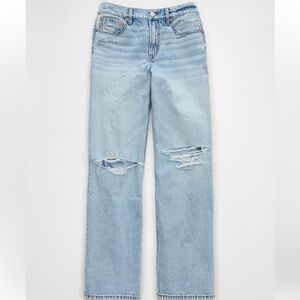 AE  Strigid ripped high waisted stovepipe jeans